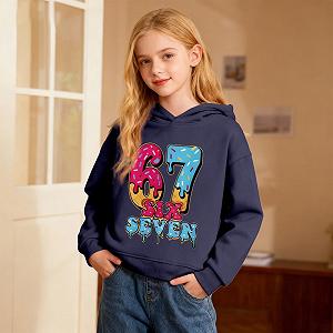 Худи Six Seven 6 7 Meme Gen Alpha Slang Kids 67 Детское Худи Толстовка с капюшоном для детей Девочки Мальчики Мягкая одежда Забавный Итальянский мозг Красный Детский игровой мем synthetic.ua - Фото 1