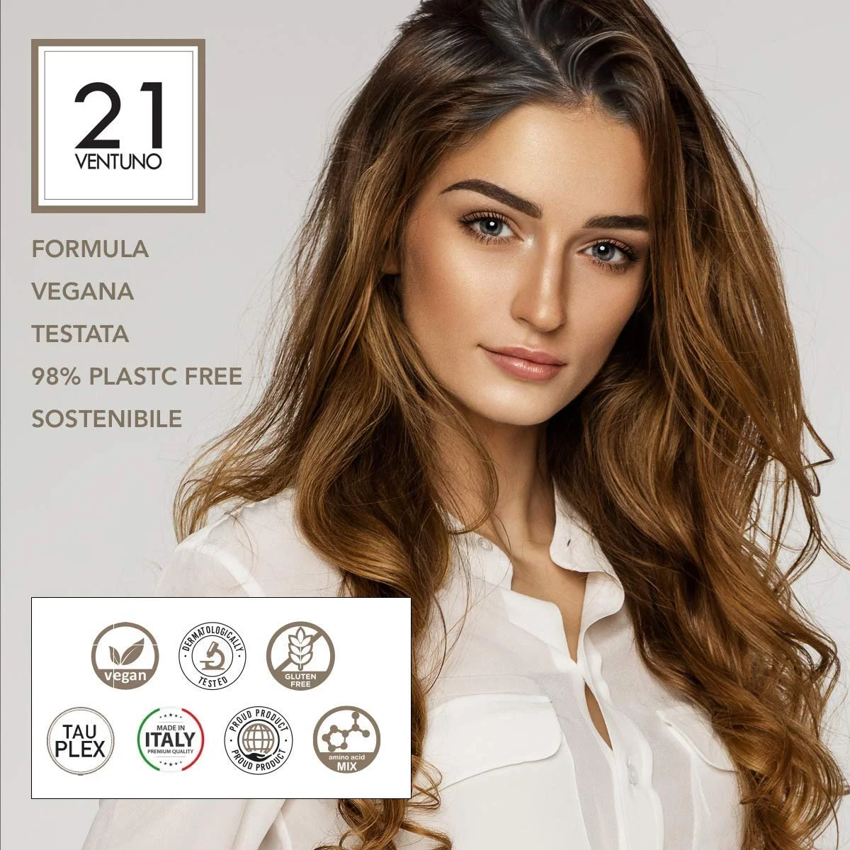 Фарба для волосся 21 Ventuno Professional 7.0 Світлий Блондин, фото №4 Фарба для волосся 21 Ventuno Professional 7.0 Світлий Блондин, фото №4