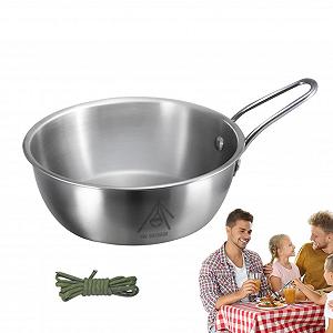 Миски Кемпинговая из нержавеющей стали с ручками - Фото 1