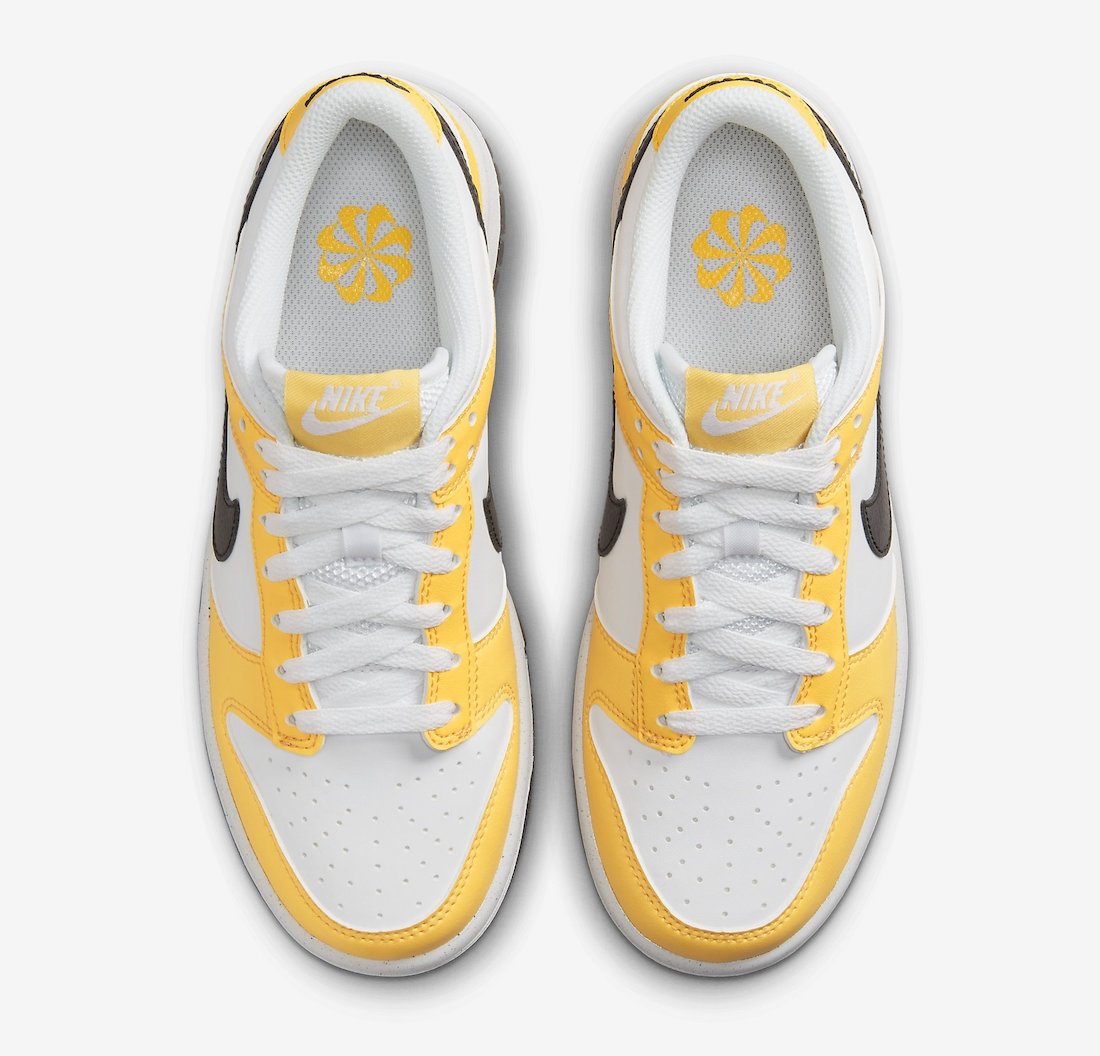 Кроссовки Nike Dunk Low Next Nature GS Citron Pulse, размер 39, фото №4