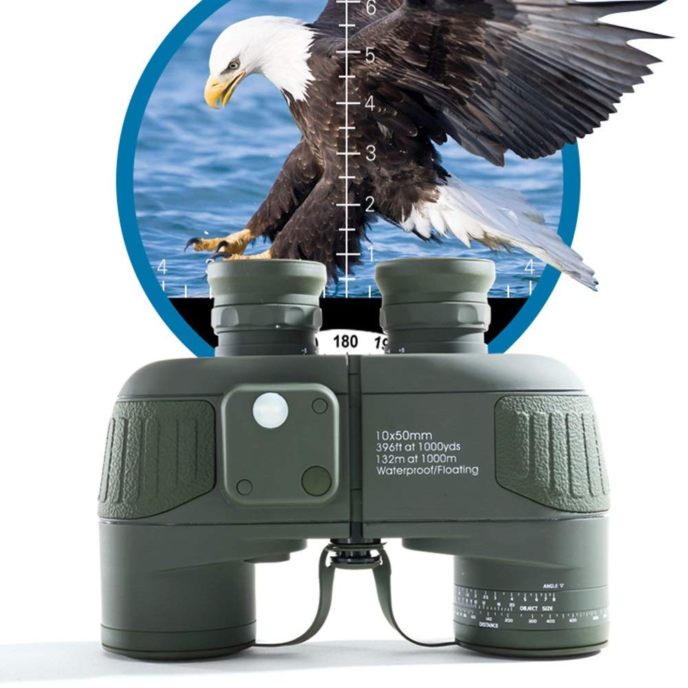 Бінокль DERBUT 10X50 Compass Marine Navigation Ranging Waterproof, фото №4
