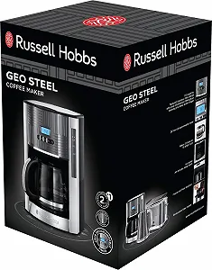 Кофеварка капельная Russell Hobbs Geo 1000 W 1.5 L Grey synthetic.ua - Фото 1