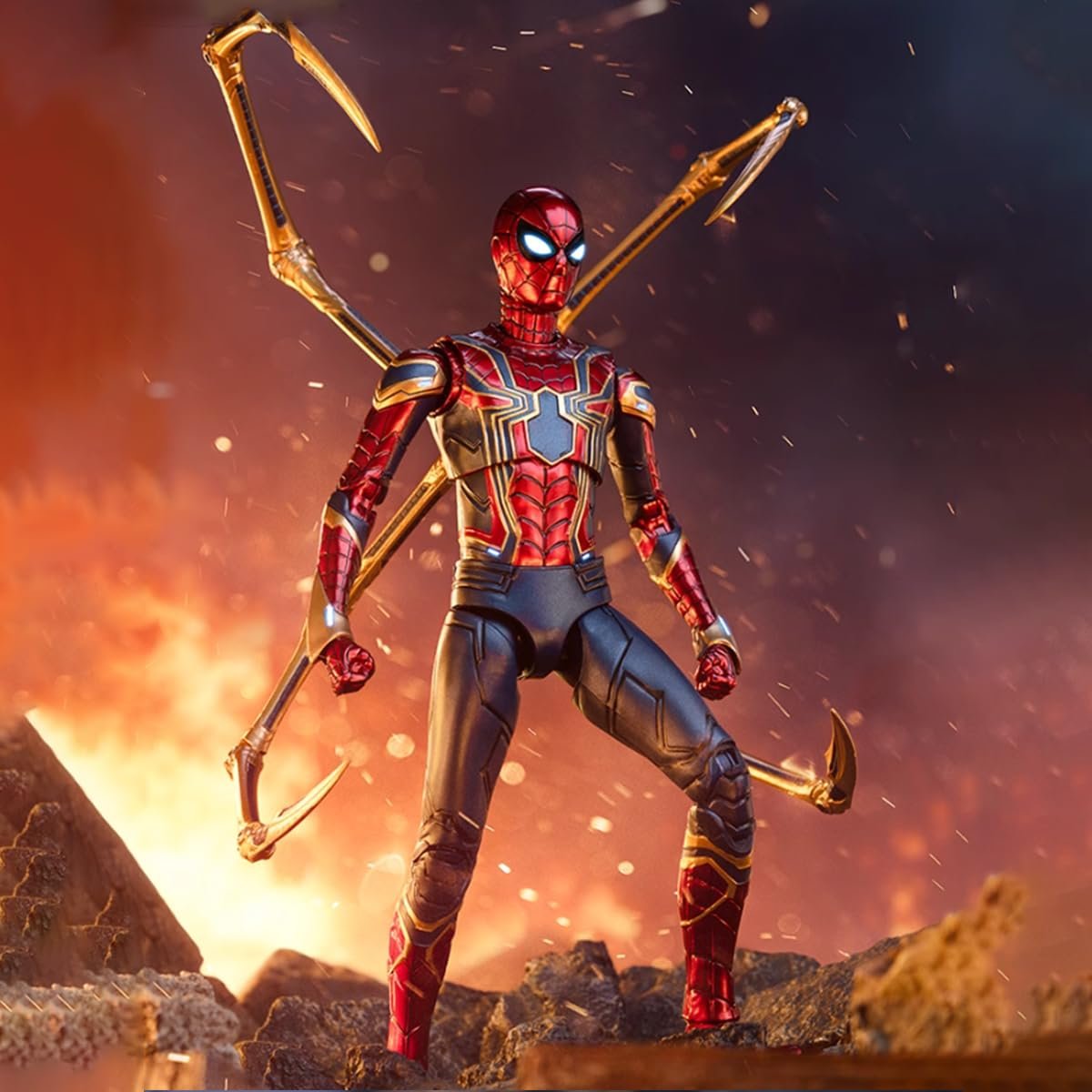 Фигурка Iron Spider 2.0 HiPlay ZD, 1/10, набор, 18 см, фото №4