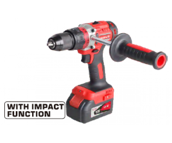 Дриль-шурупокрут акум DSI18/80BL з ударом 18В 80Нм 2шв +акум.4Аг-2шт, зарядний пристрій, фото №1