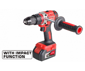 Дриль-шурупокрут акум DSI18/80BL з ударом 18В 80Нм 2шв +акум.4Аг-2шт, зарядний пристрій - Фото 1