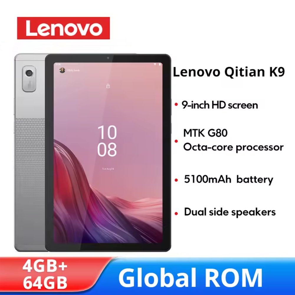Планшет Lenovo Tablet Qitian K9 4/64GB LTE 4G Arctic Grey Global, фото №5