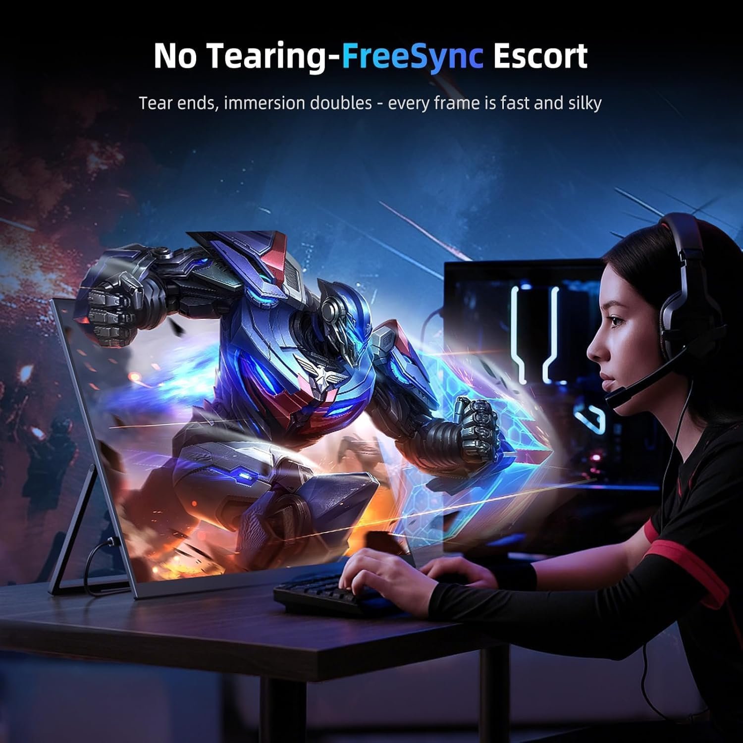 Монитор портативний 18.5" EVICIV M185E01 Full HD IPS 120 Гц, фото №6