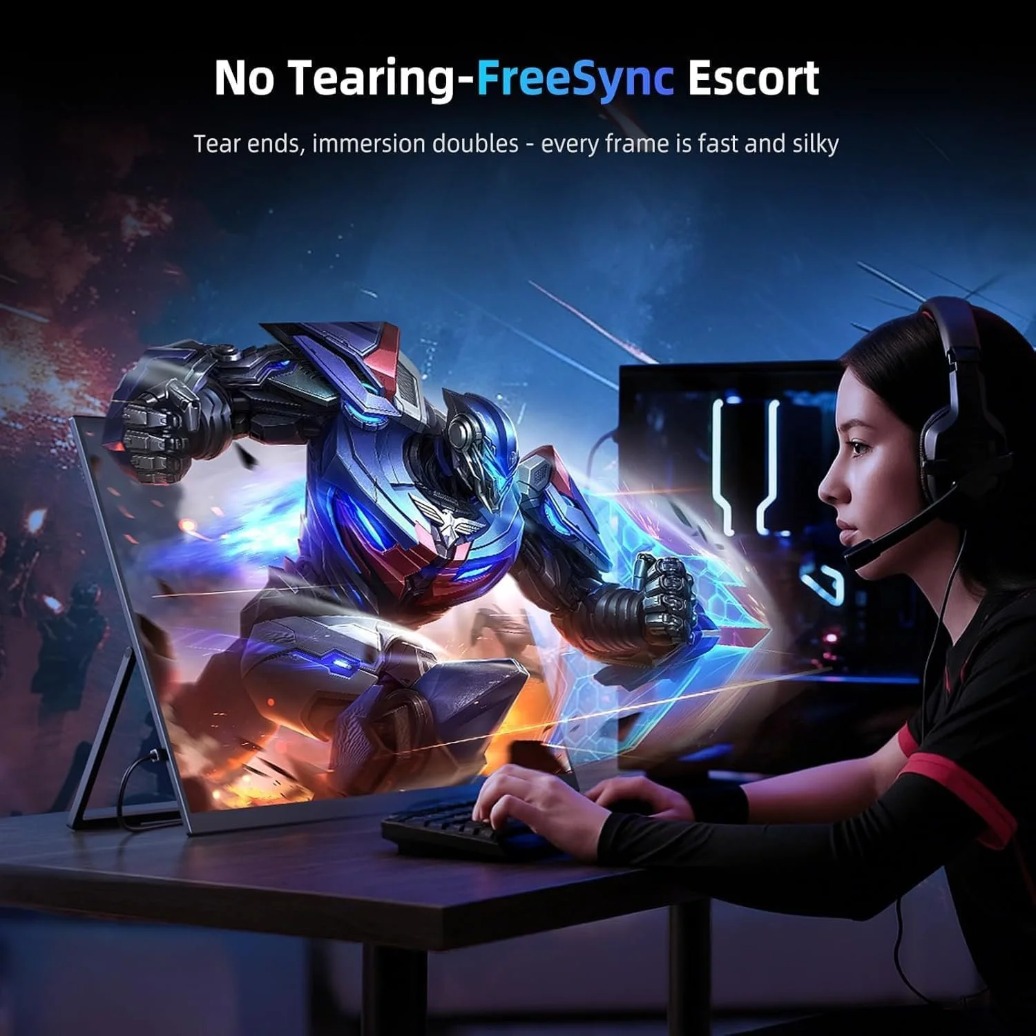 Монітор портативний 18.5" EVICIV M185E01 Full HD IPS 120 Гц, фото №6