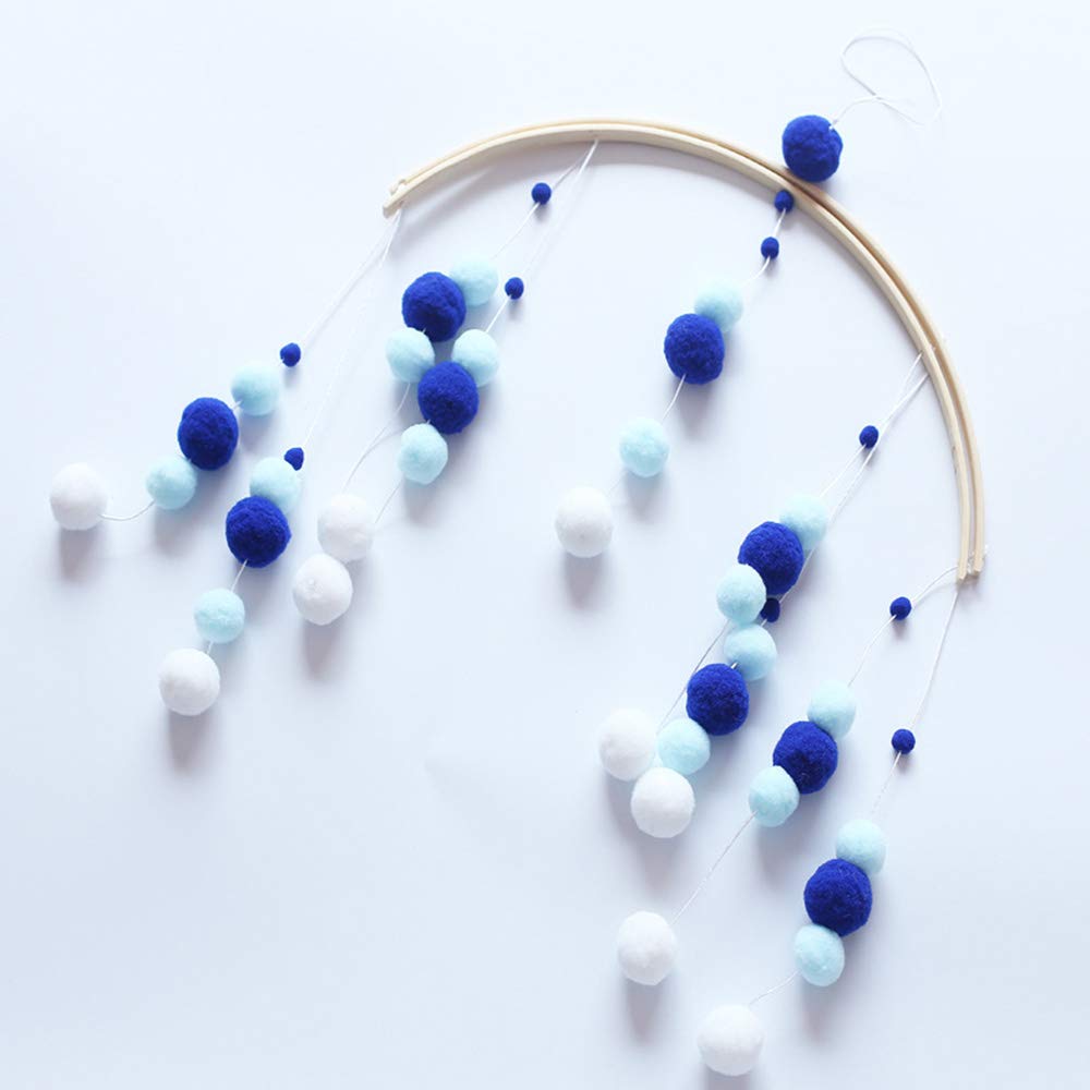 Детская игрушка Moonvvin Rattles Mobile Wooden Beads Wind Chimes Bell для детских кроваток подвеска палатка декор фотография подарок серый, фото №4