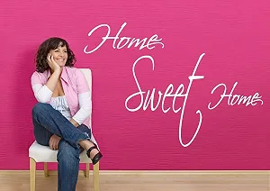 Наклейка на стіну Home Sweet Home 68041 для передпокою та вітальні 29 x 20 см 32 кольори synthetic.ua - Фото 1