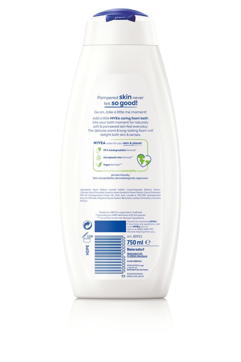 Гель для душа 2-в-1 NIVEA Care&Relax с экстрактом мальвы 750 мл, фото №3