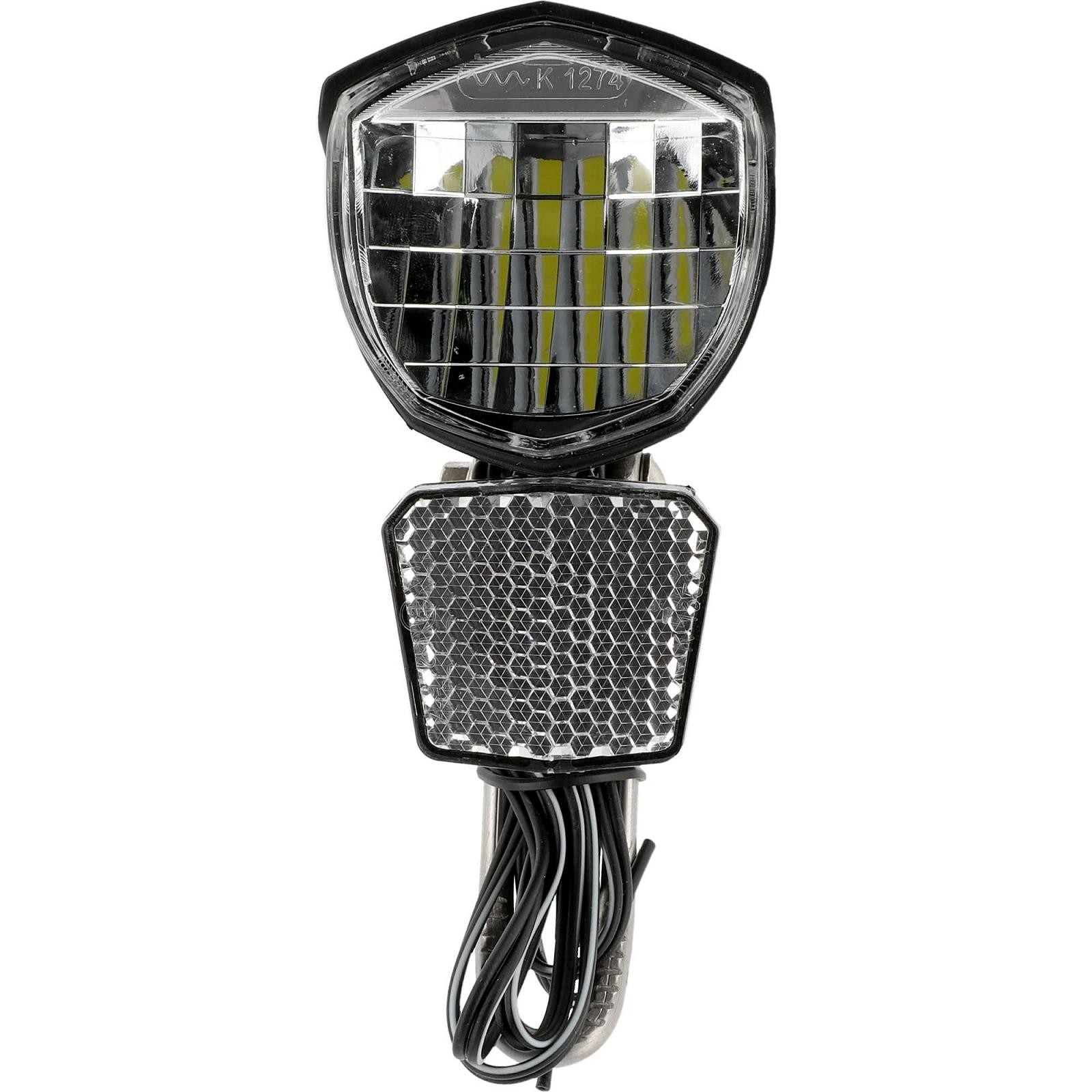 Велосипедна фара Fischer Dynamo LED 70 LUX з функцією габаритного світла, світлодіодна велосипедна фара з автоматичним сутінковим режимом, фото №5