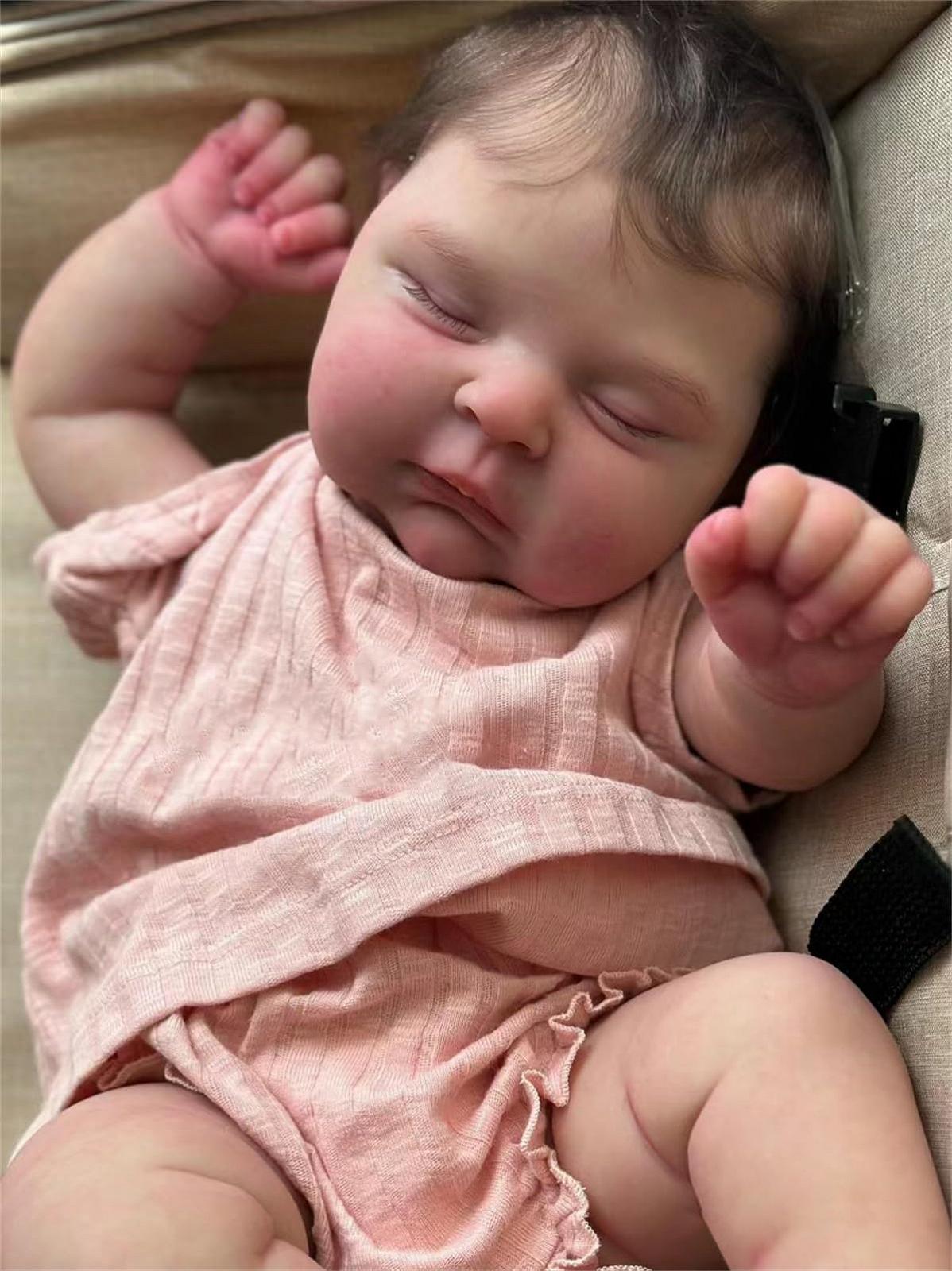 Кукла Anano Reborn Baby Полностью силиконовая Реалистичная 20 дюймов Мальчик для детей от 3 лет, фото №5