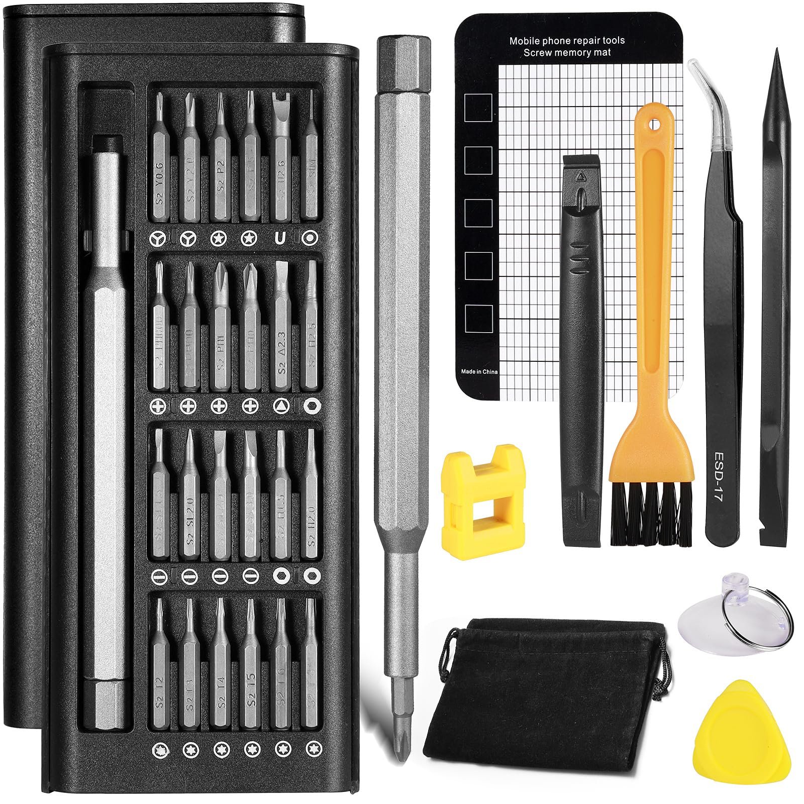 Набор отверток Mini 9 аксессуаров с прецизионными отвертками Torx T5 T6 T8 T9 T10, фото №1