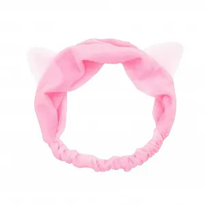 Повязка Ушки кота Розовый - Фото 1