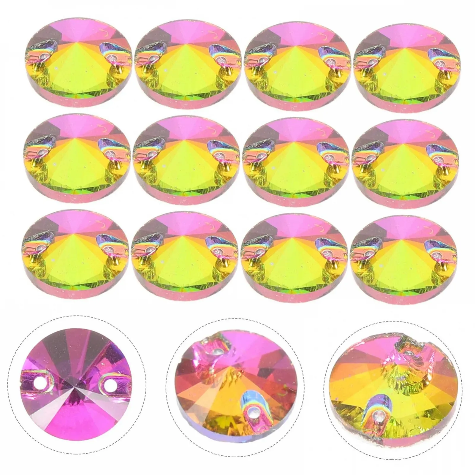 Стрази STOBOK 48 шт. Камені скляні декоративні, фото №5