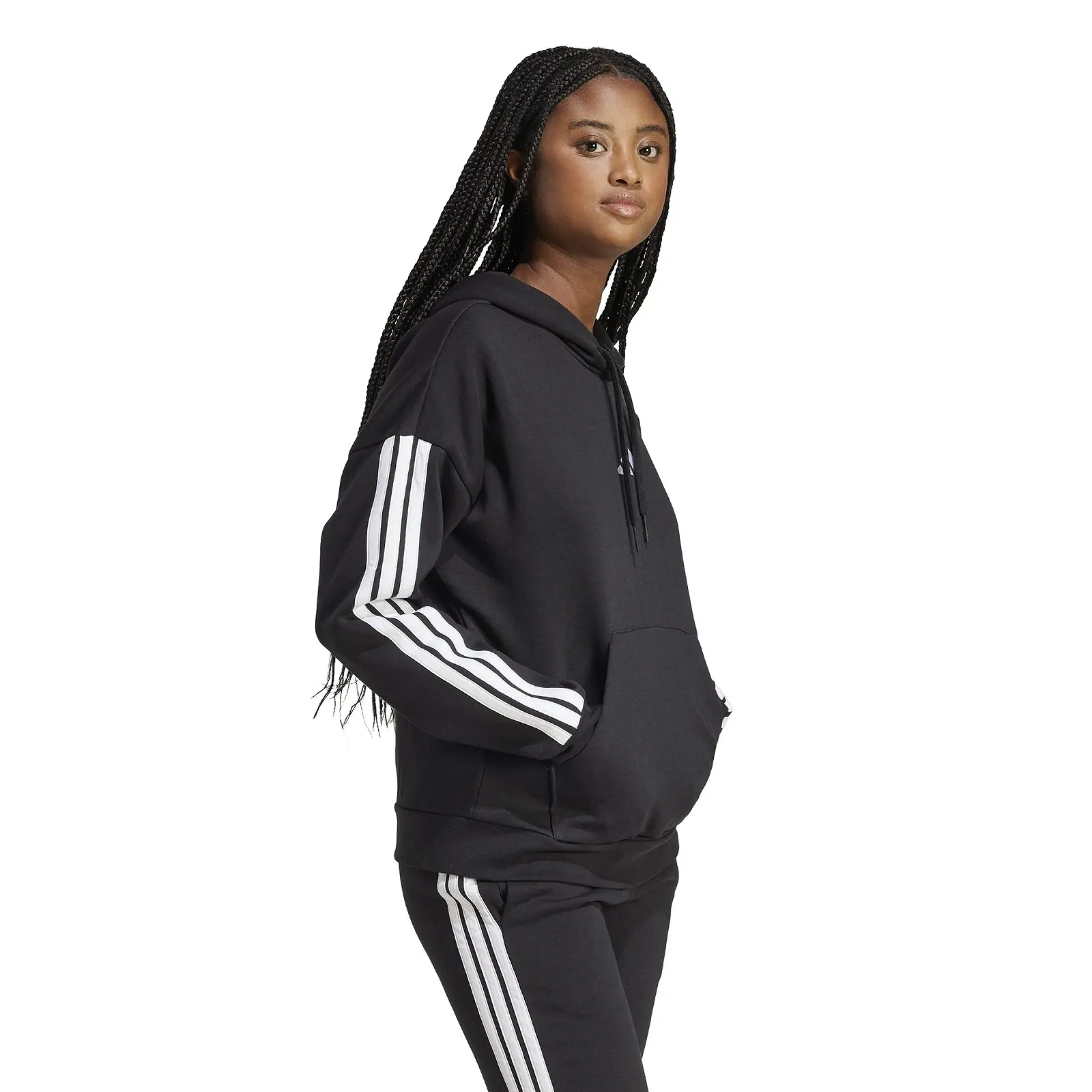 Жіноче худі adidas Essentials 3-Stripes Fleece, фото №4