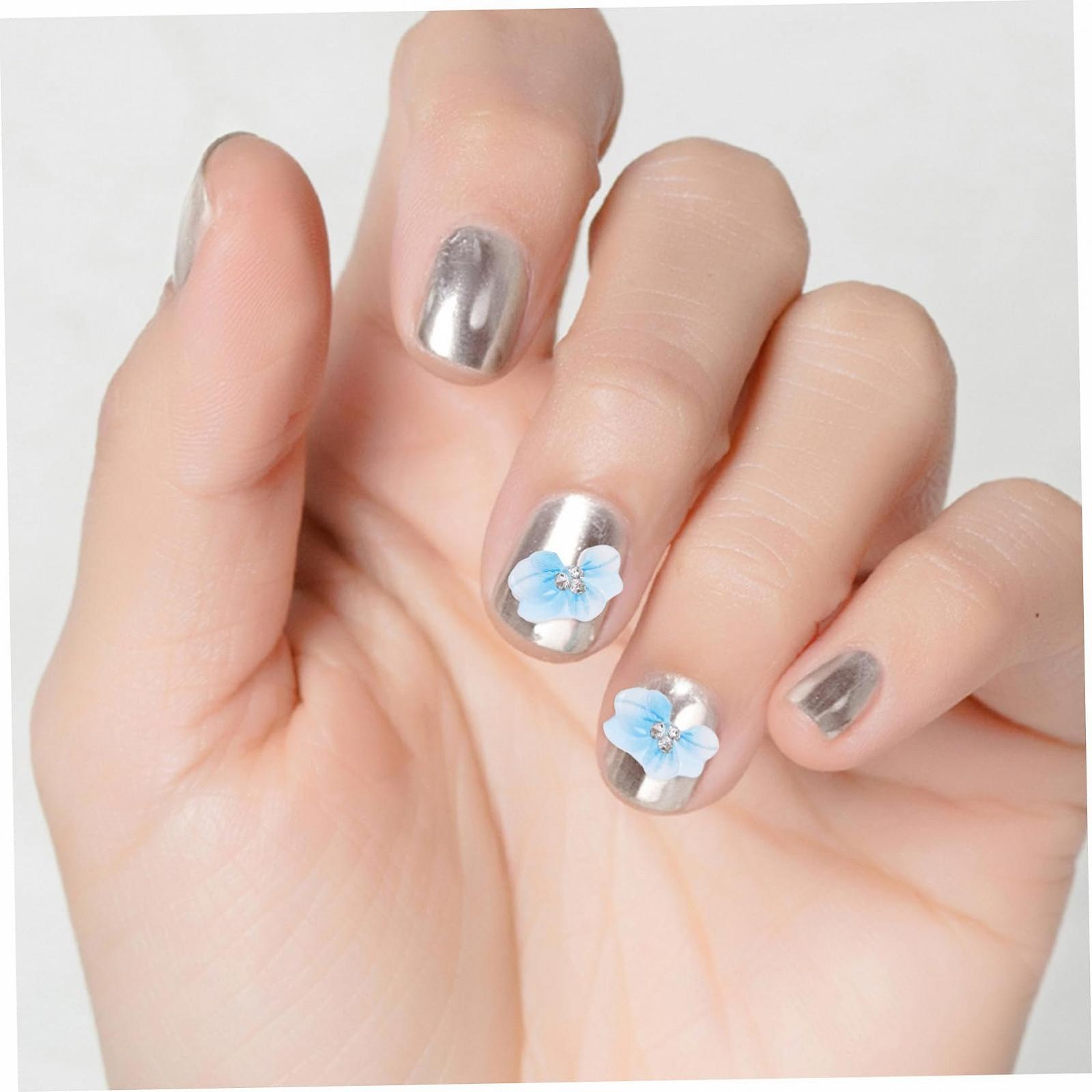 PLAFOPE Набор из 10 шт., аксессуары для ногтей, аппликации для скрапбукинга, стразы для ногтей, изготовление ювелирных изделий, украшения для ногтей в виде цветов с плоской задней частью, наклейки для ногтей в виде цветов, аксессуары для ногтей, смола, фото №2