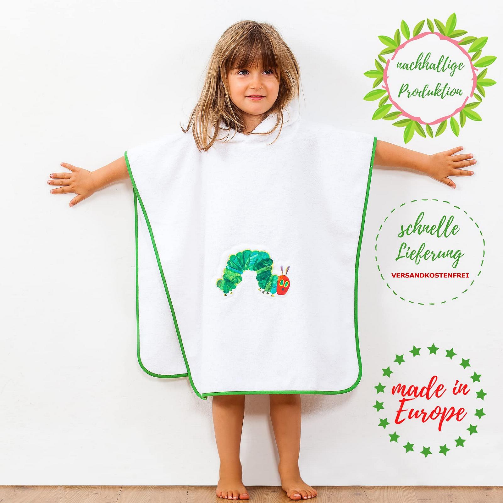 Рушник з капюшоном Smithy Fashion The very Hungry Caterpillar Design 80 x 80 Білий, фото №6
