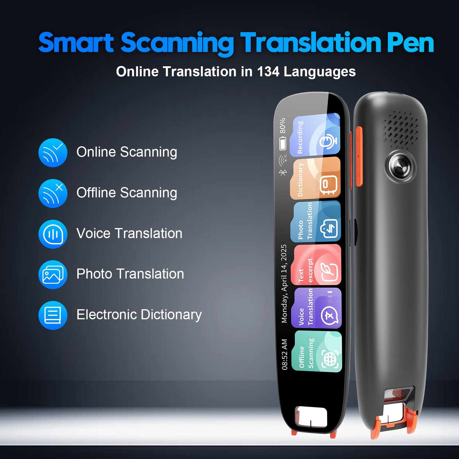Ручка переводчик с поддержкой распознавания голоса и OCR текста в реальном времени, интеллектуальный голос, фото №2