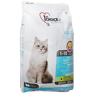 Сухий корм 1st Choice Adult Healthy Skin&Coat для дорослих кішок 5.44 кг 65672262057 - Фото 1