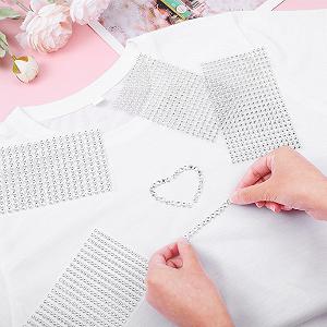 Самоклеящиеся блестящие камни 3/4/5/6 мм для украшения ногтей, макияжа, DIY, ручной работы 8 листов synthetic.ua - Фото 1