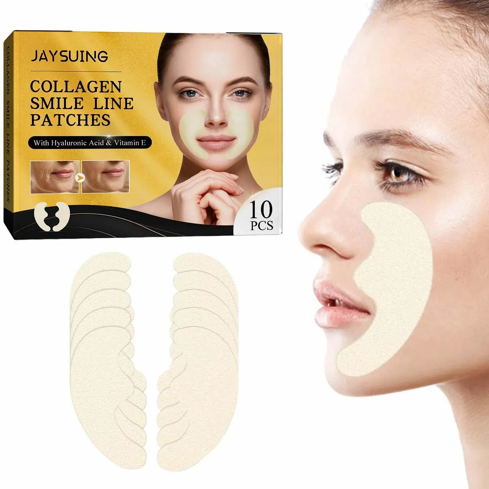 Патч для носогубних складок Pologmase, для пружності шкіри, фото №1