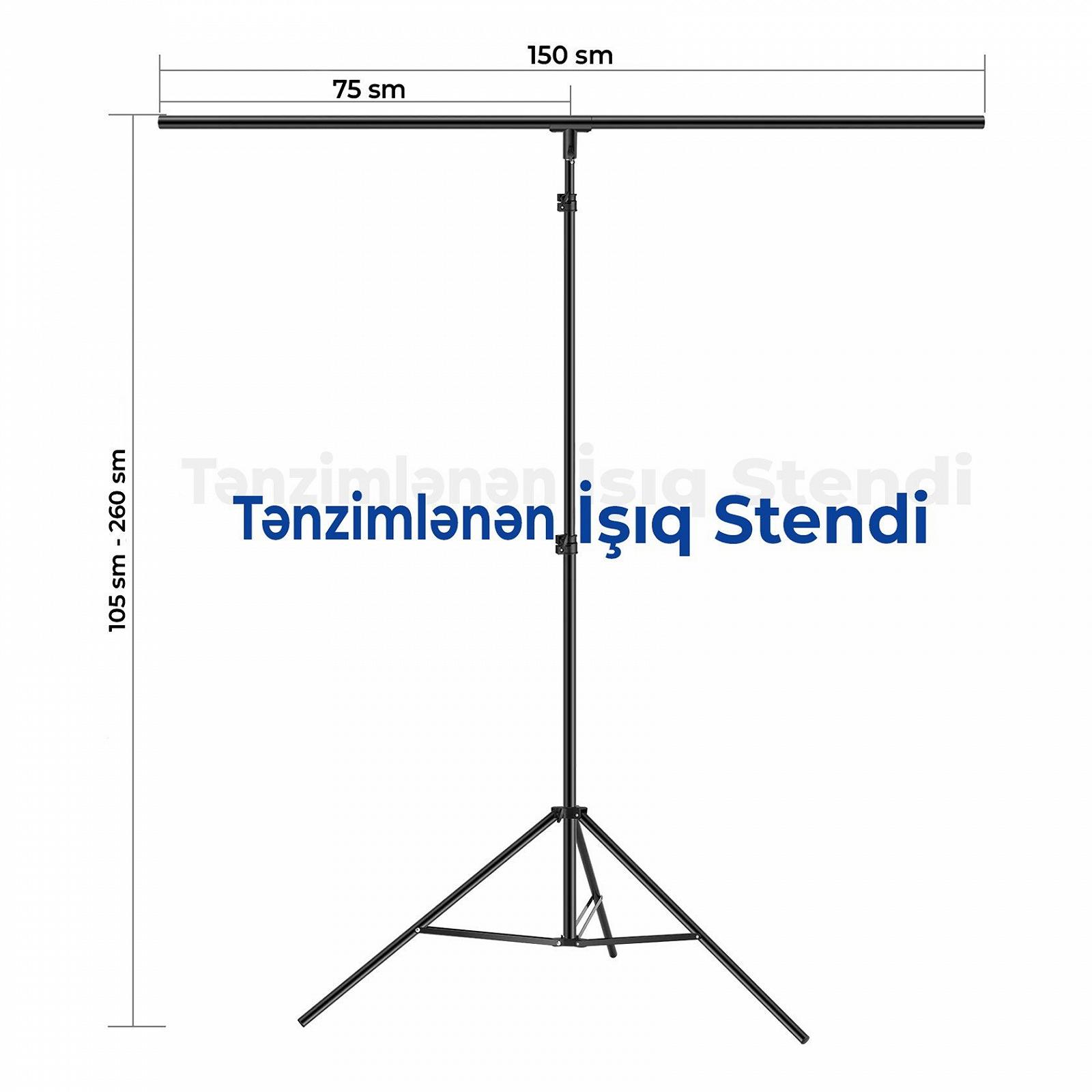 Система поддержки фона Neewer T-FRM / Черный, фото №2