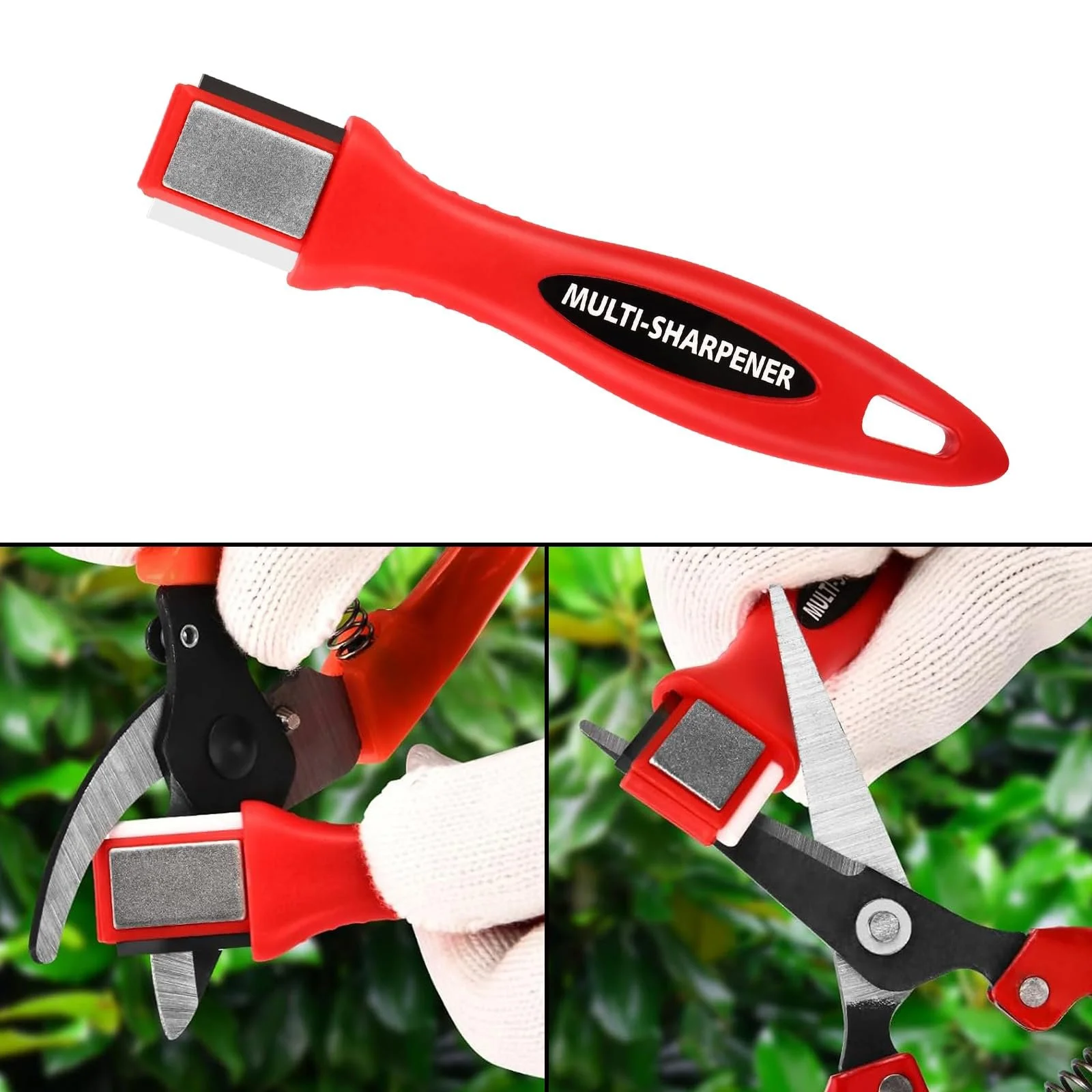 Точилка для садових інструментів багатофункціональна 360° портативна алмазна вольфрамова керамічна, фото №7