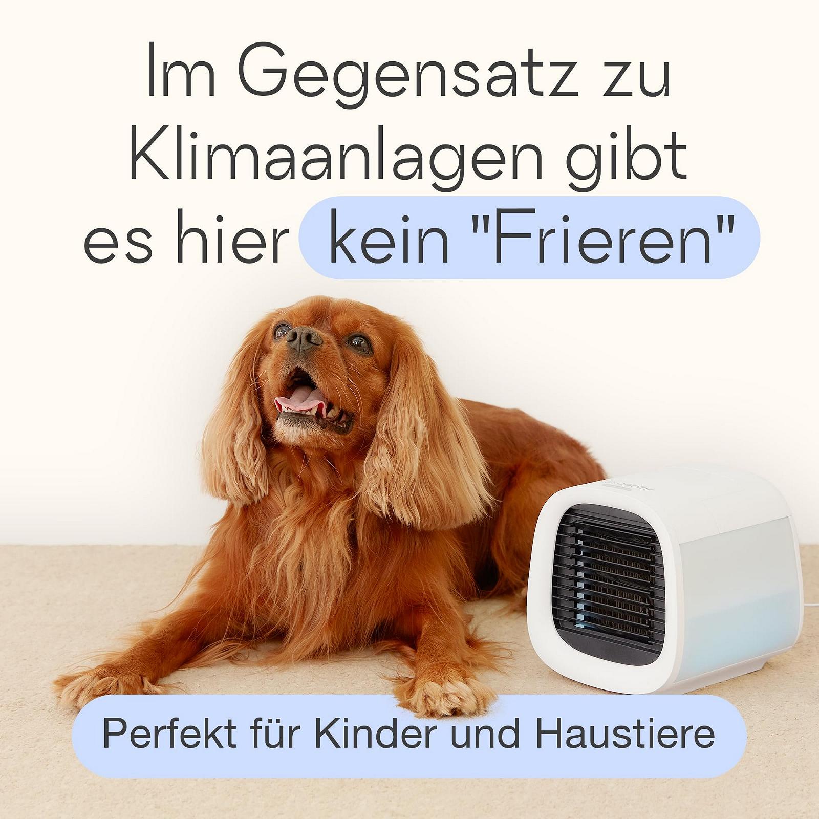 Повітроохолоджувач та зволожувач Evapolar evaCHILL Портативний USB LED-підсвічування Grey, фото №4