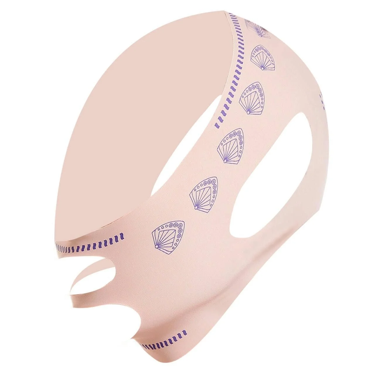 V Маски для лица, Маска для сна для скульптурирования лица Beauty Face Sculpting Sleep Mask V Line Lifting Mask, Многоразовый ремешок для уменьшения двойного подбородка, Улучшение морфологии лица, для дряблой кожи лица, фото №4