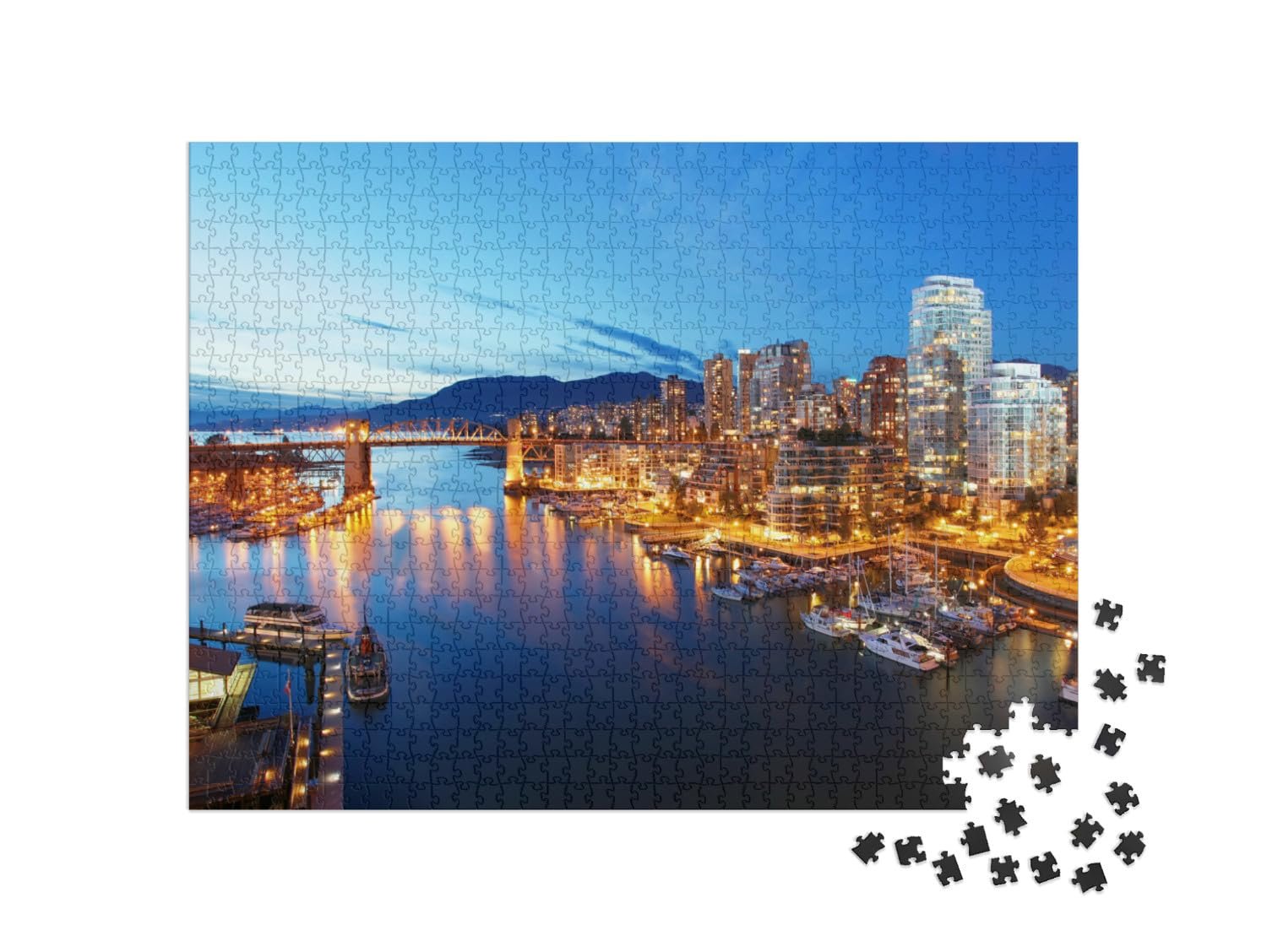 Пазл puzzleYOU Canada Collection Vancouver Город Ванкувер в Канаде 1000 элементов, фото №2