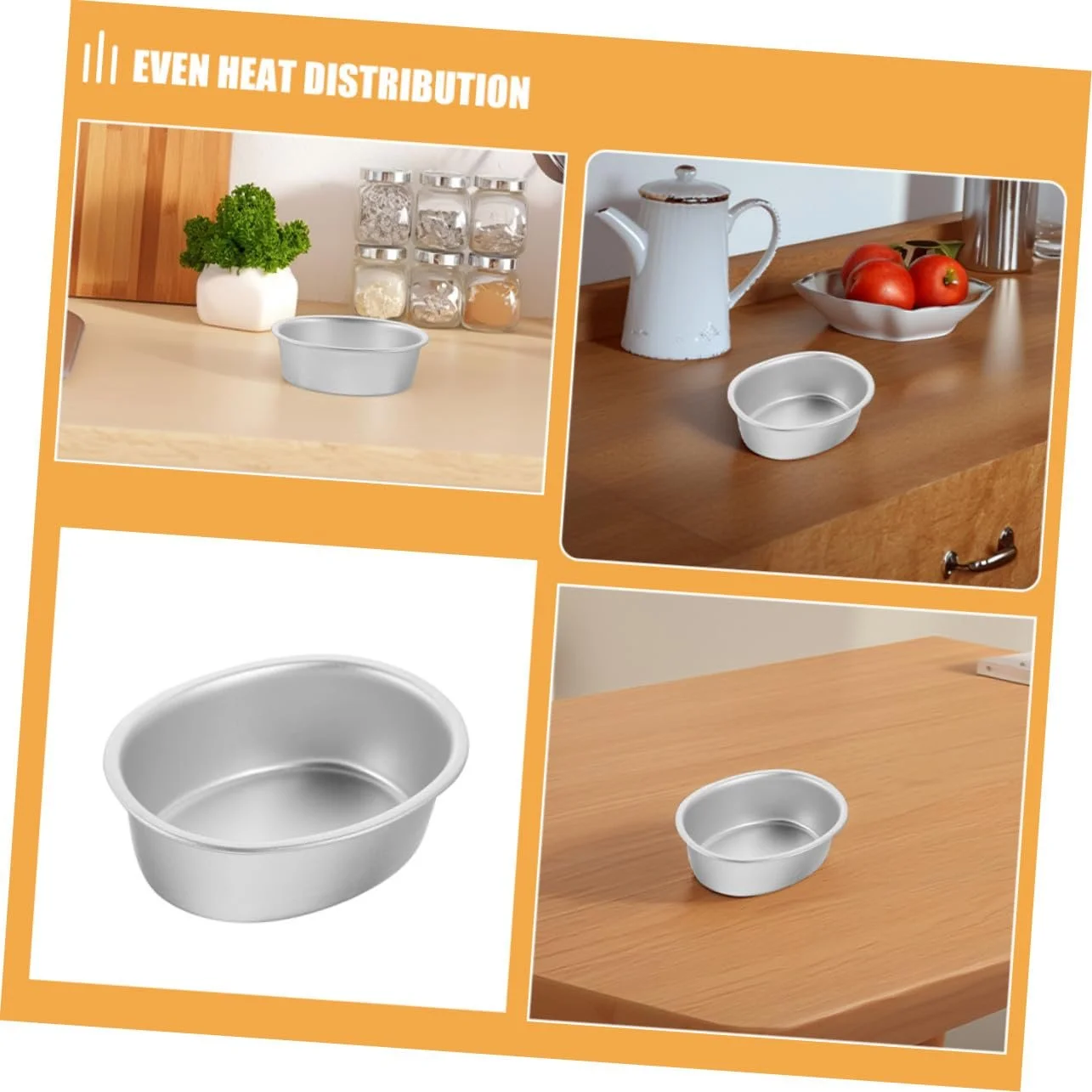 Форми для запікання VALICLUD Набір 2 шт. Овальні Алюмінієвий сплав Антипригарне покриття, фото №8