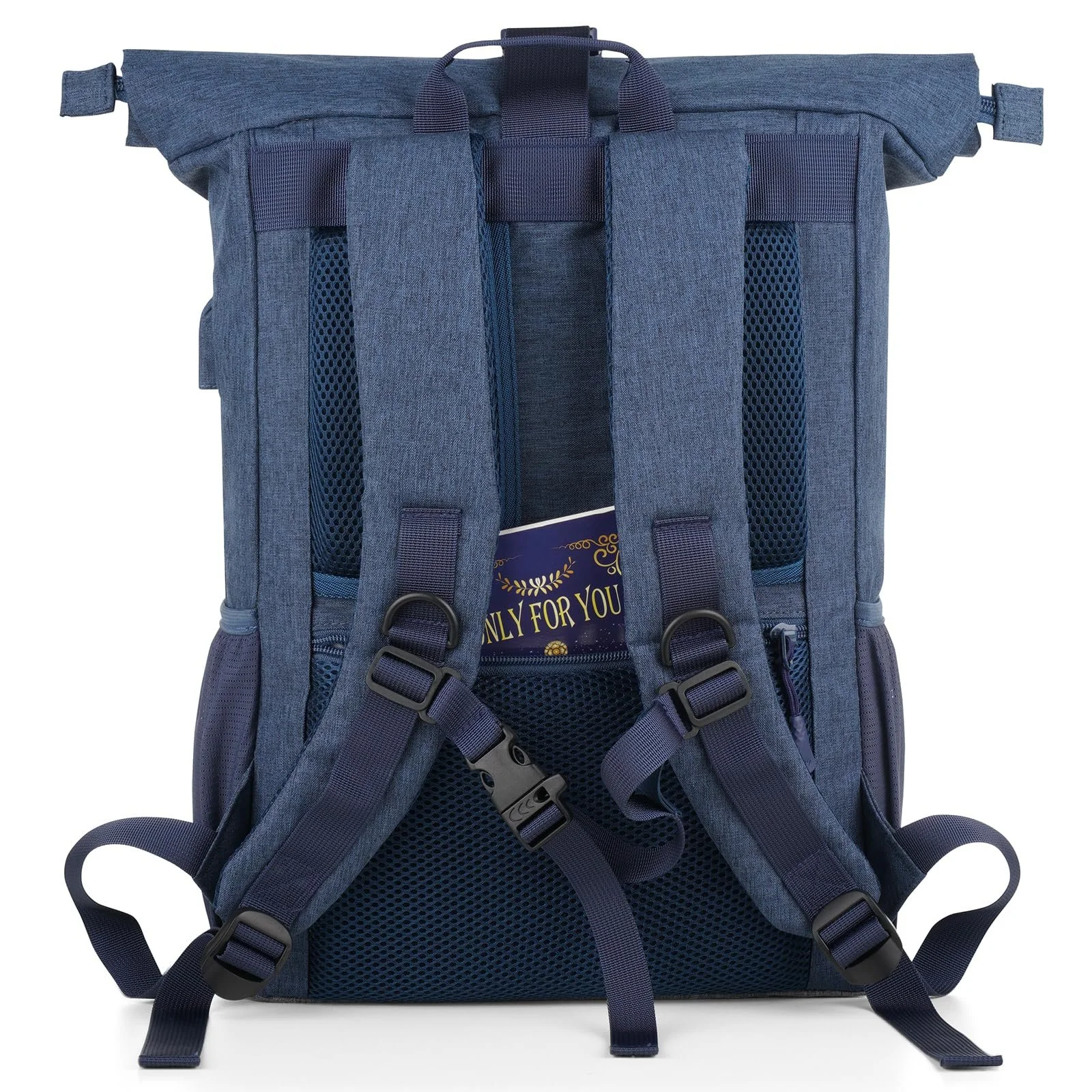 Рюкзак для ноутбука Rolltop 17" 26 л Синій/Сірий, фото №5 Рюкзак для ноутбука Rolltop 17" 26 л Синій/Сірий, фото №5