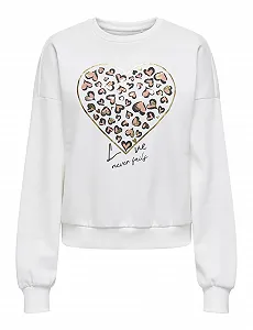 Кофта ONLY Onltammie L/S Leo Print O-Neck Женская - Фото 1
