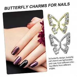 Стразы для ногтей Healeved, 40 шт., подвески-бабочки synthetic.ua - Фото 1