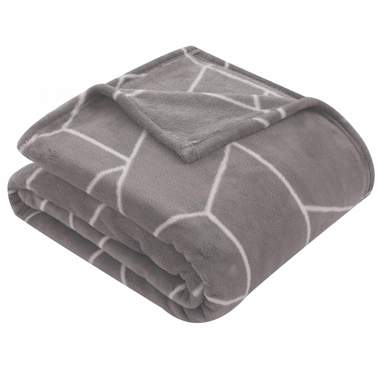 Покривало-Покривало one-home Геометричний Сірий Пухнастий Теплий М'який Флісовий 220 x 240 см, фото №1 Покривало-Покривало one-home Геометричний Сірий Пухнастий Теплий М'який Флісовий 220 x 240 см, фото №1
