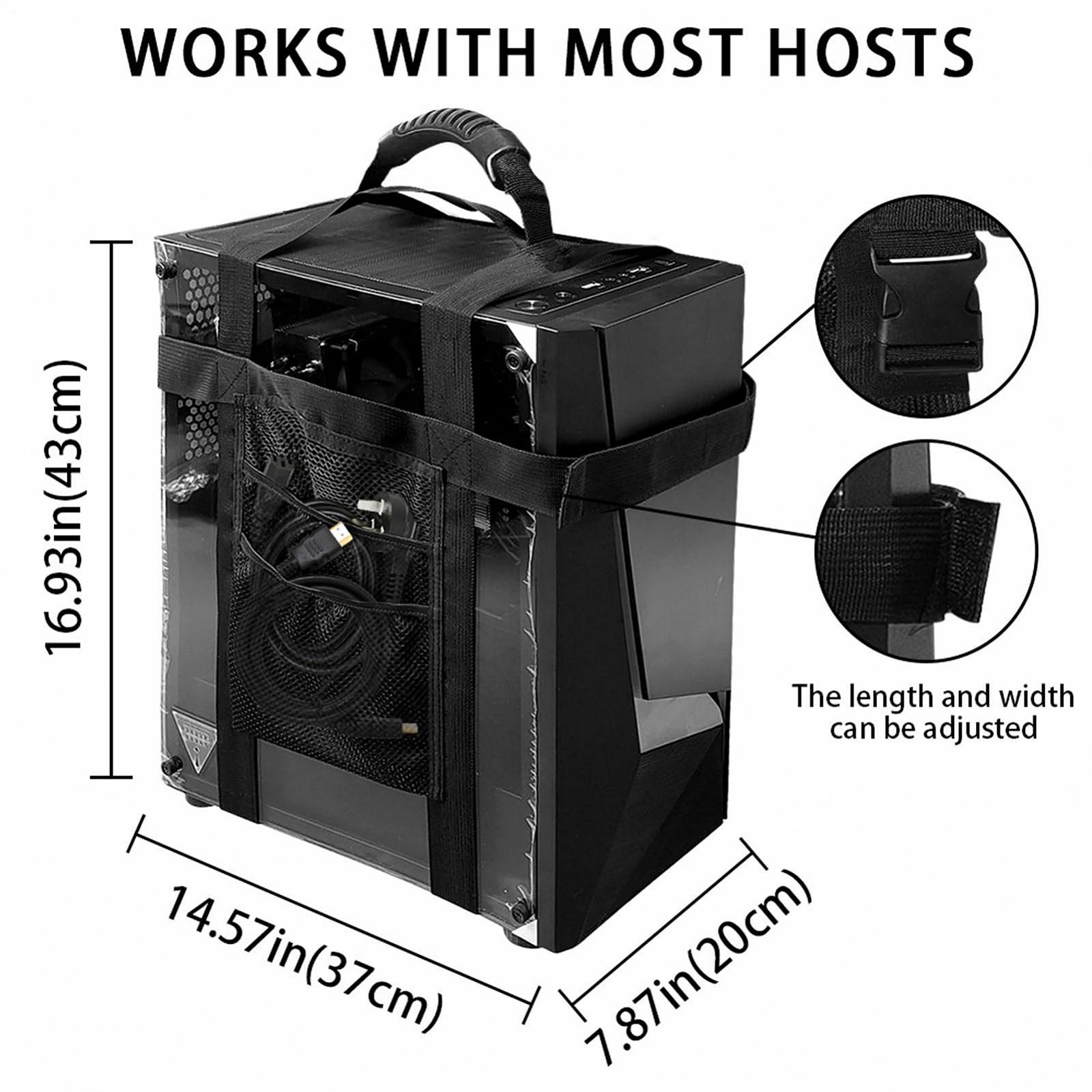 Регулируемая система крепления компьютерного корпуса - Ремень для переноски настольного ПК, Удобный держатель для транспортировки процессора, Эргономичный ремень для подъема настольного корпуса для мобильности в офисах, фото №8