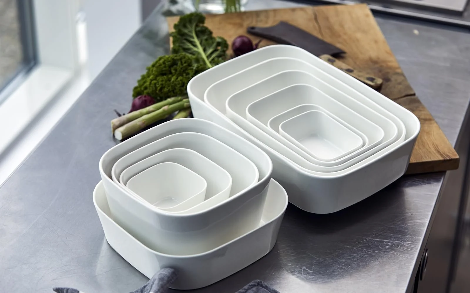 Форма для запекания Rosti Modula 35 x 25 x 8 см Керамика Белая, фото №8