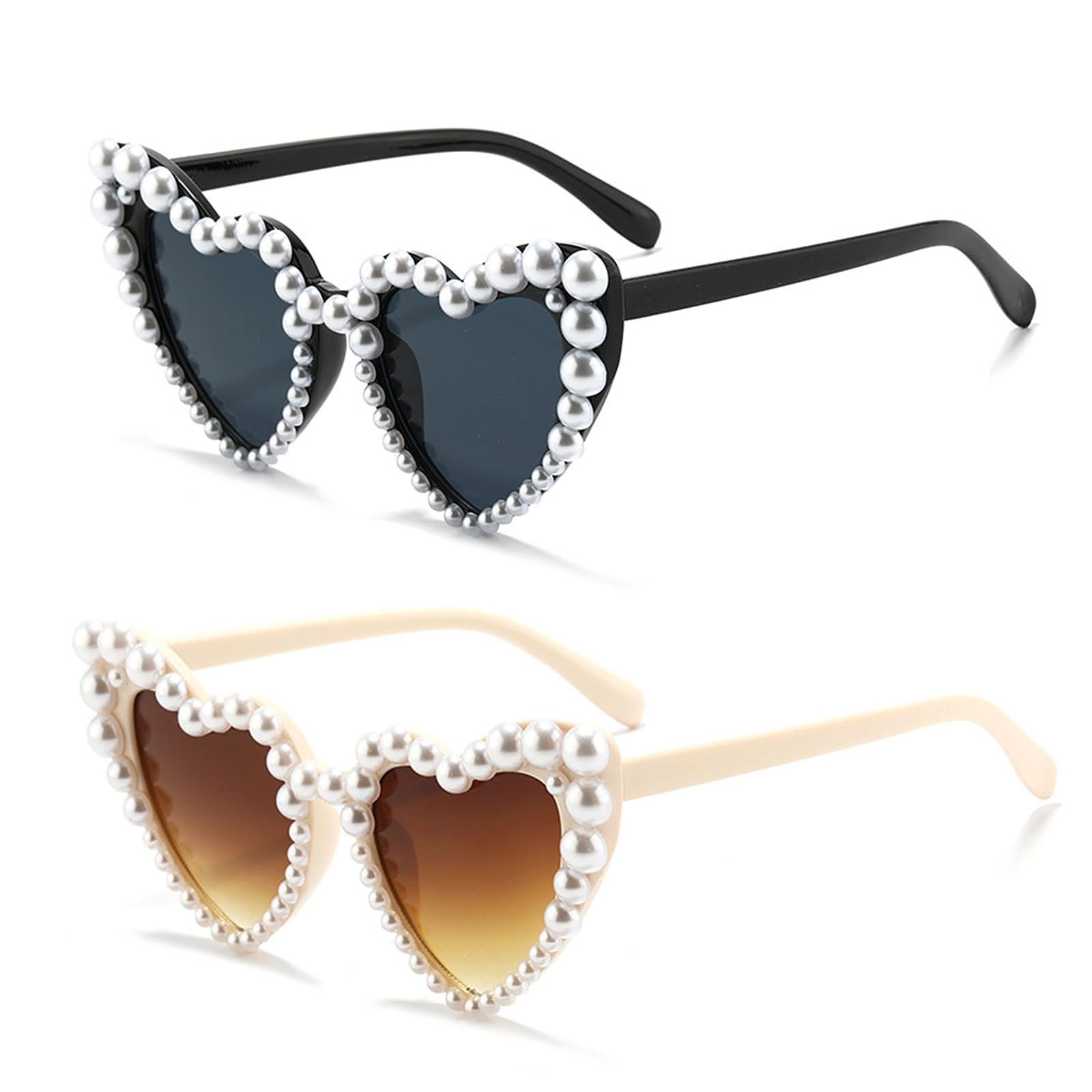 Сонцезахисні окуляри Серце NCOALE, 2 шт, фото №1