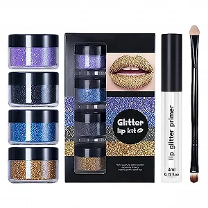Блиск для губ Stay Golden Cosmetics Glitter Lip Set 4 кольори - Фото 1