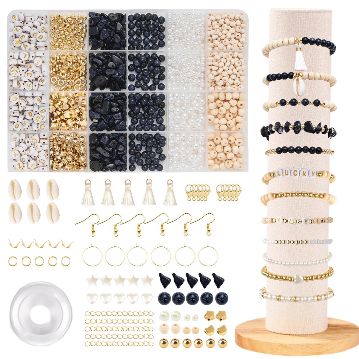 Намистини Amazonite для браслетів Regbsulqs, набір намистин з дорогоцінного каміння, фото №1