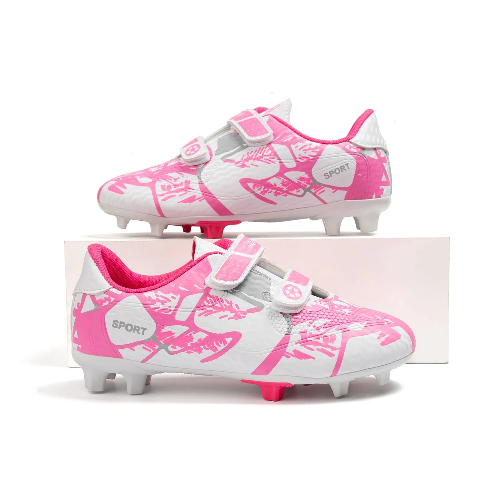 Футбольные бутсы детские дышащие с шипами и девочек, фото №5