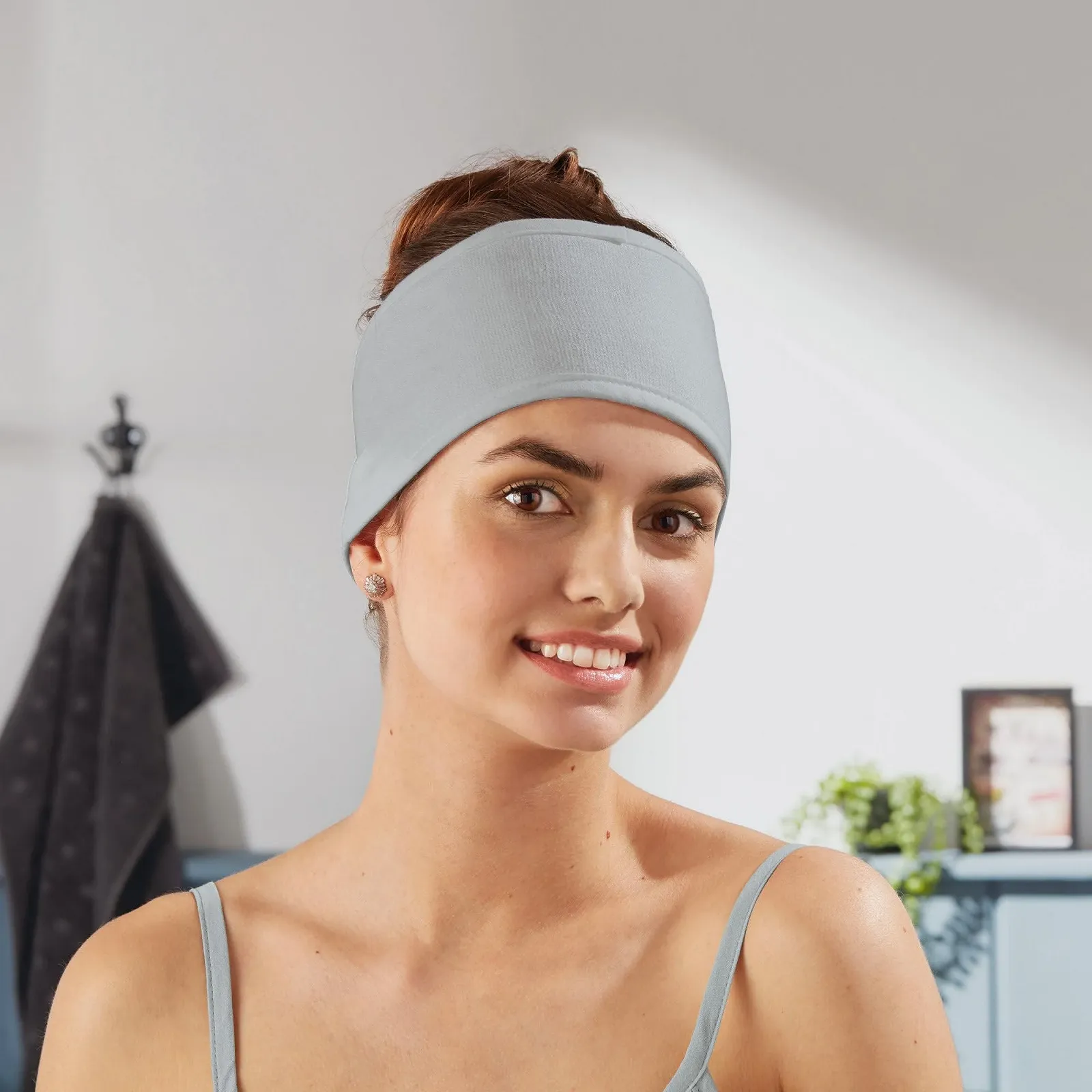 Пов'язка на голову Erwin M6ller Косметична, світло-сіра, фото №7