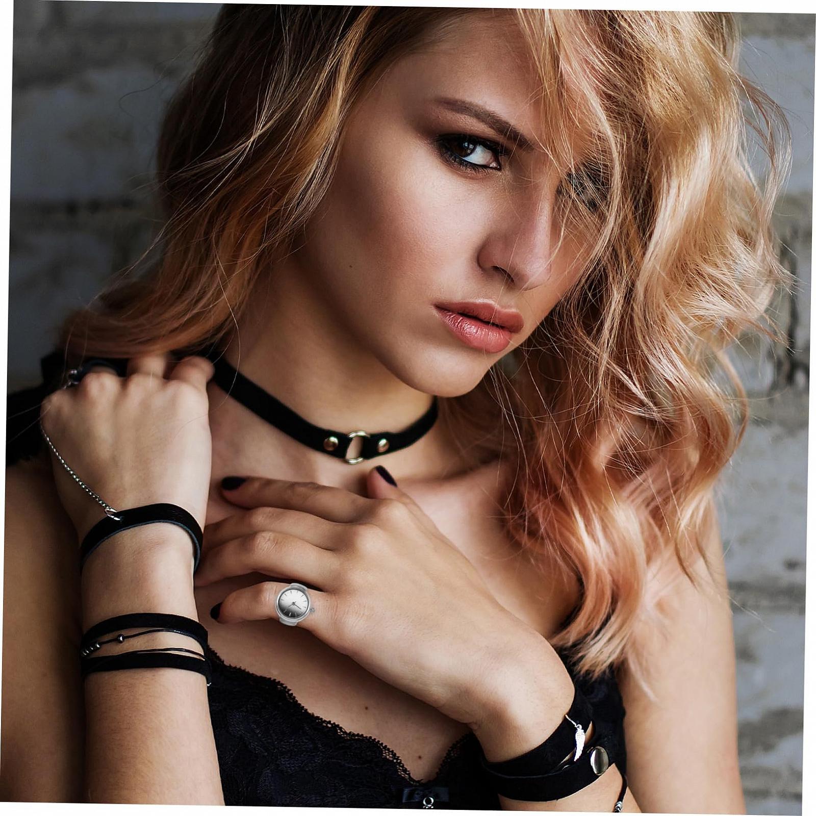 Кольцо-часы Кварцевые часы для женщин и мужчин Эластичный дизайн Стильные часы для пальца для разных случаев, фото №5 Кольцо-часы Кварцевые часы для женщин и мужчин Эластичный дизайн Стильные часы для пальца для разных случаев, фото №5