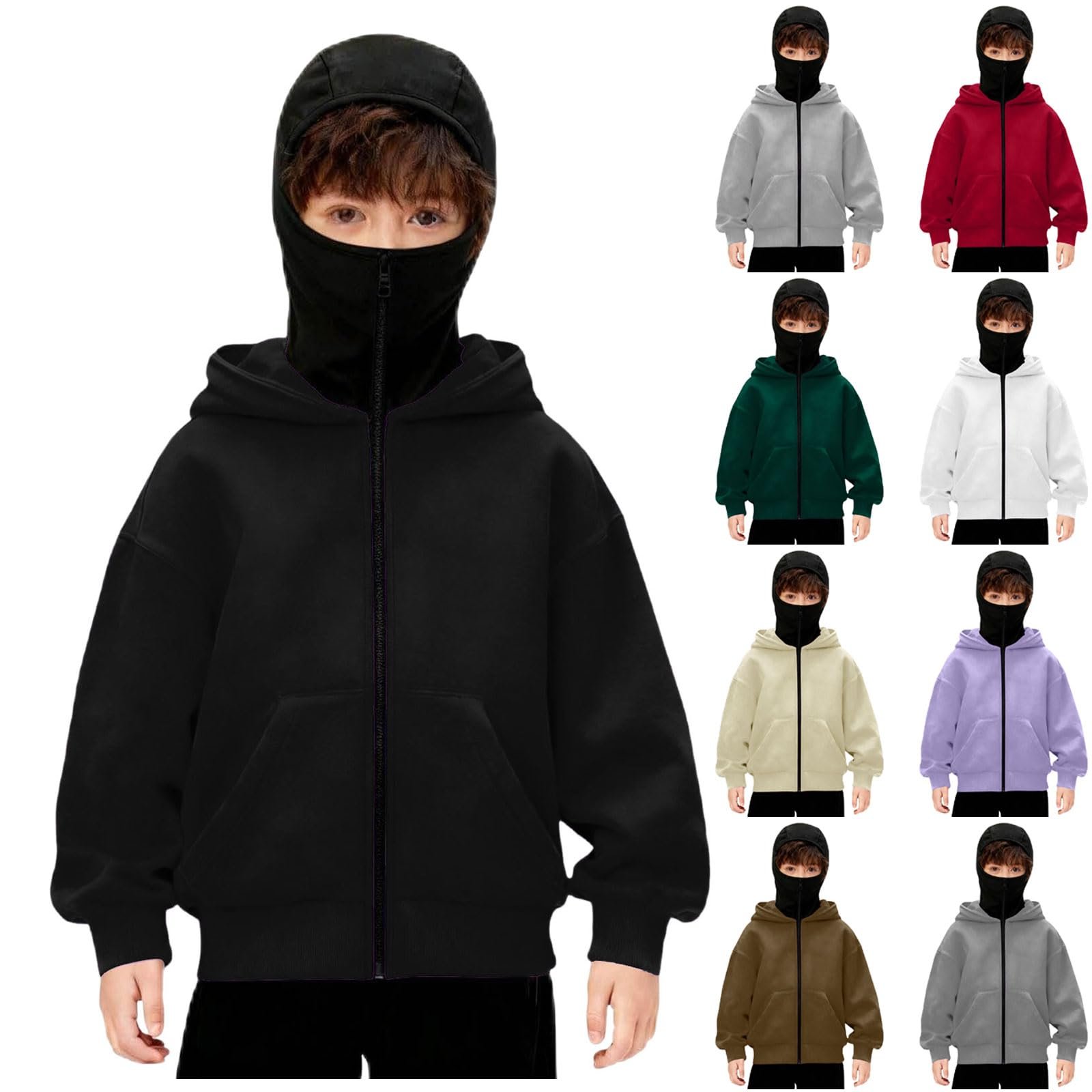 Худі Generisch для хлопчиків, унісекс, дитяча балаклава, фото №6