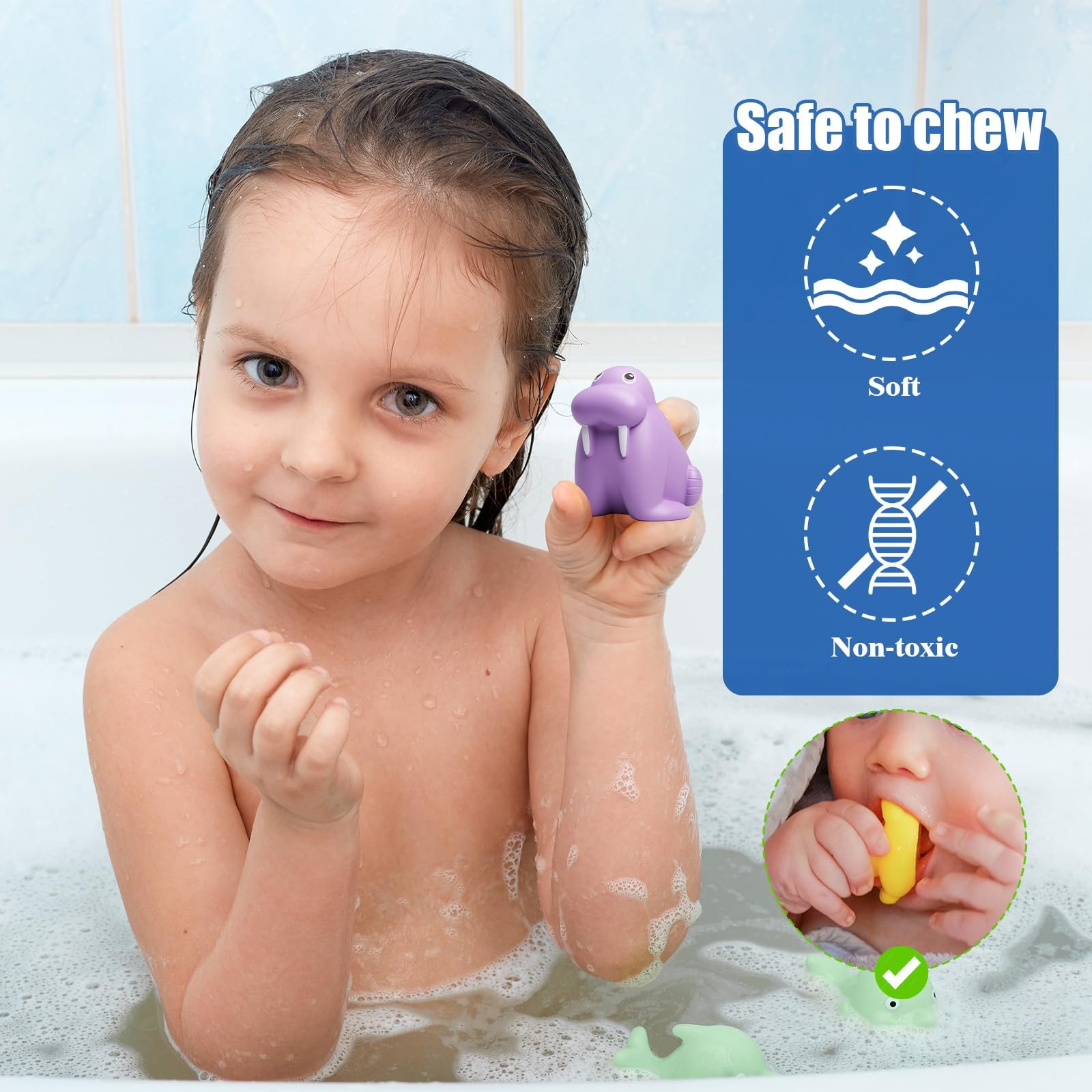 Игрушка для ванны 7 шт, Водная, фото №4