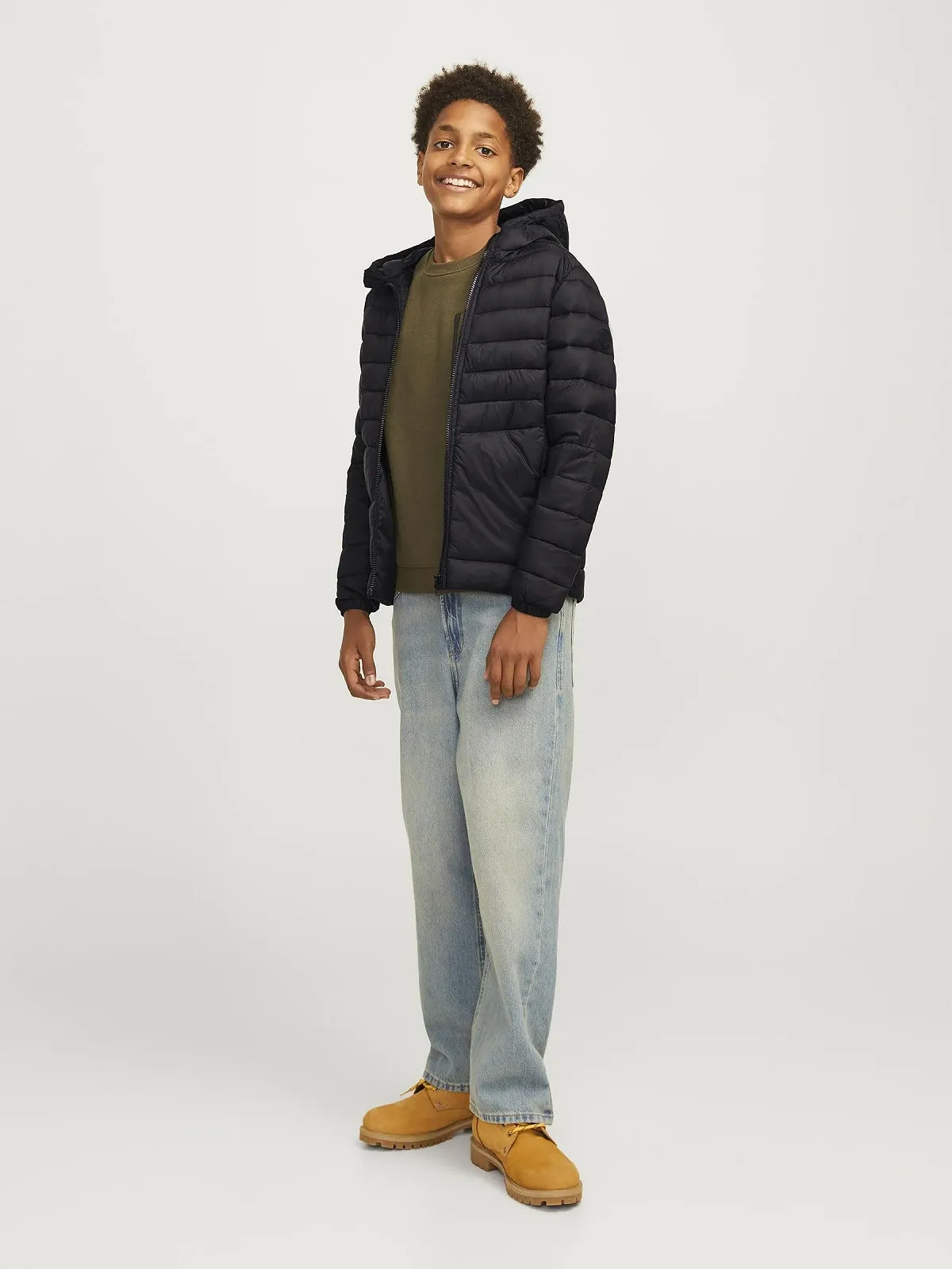 Куртка стьобана JACK & JONES Boys Jjesprint Puffer Hood Noos Mni, фото №4