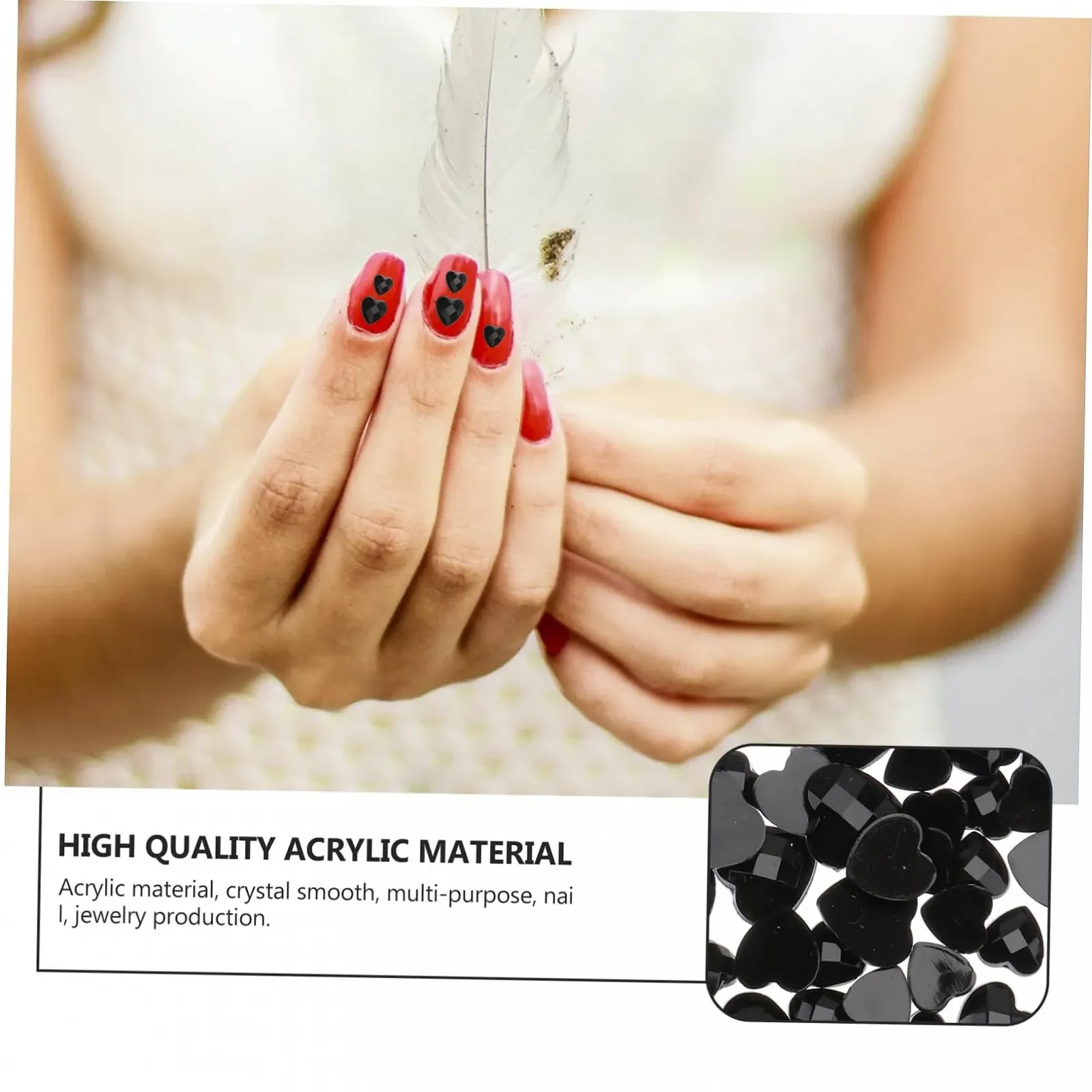 Украшения для ногтей в форме сердца FRCOLOR 3 шт. Набор для творческого дизайна ногтей, для профессионалов и любителей маникюра, фото №4 Украшения для ногтей в форме сердца FRCOLOR 3 шт. Набор для творческого дизайна ногтей, для профессионалов и любителей маникюра, фото №4