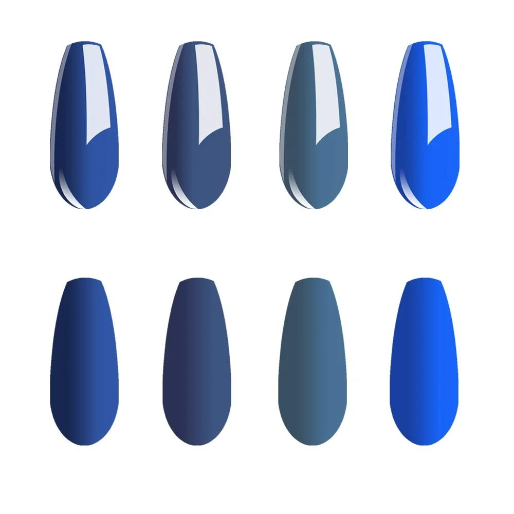 Гель-лак Vishine Синій Набір 4 кольори 15 мл, фото №3